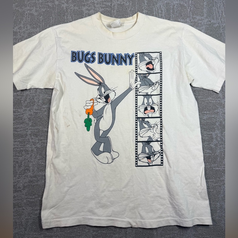 ACME Clothing Co Looney Tunes Bugs Bunny Single Stitch Vintage T Shirt Size L